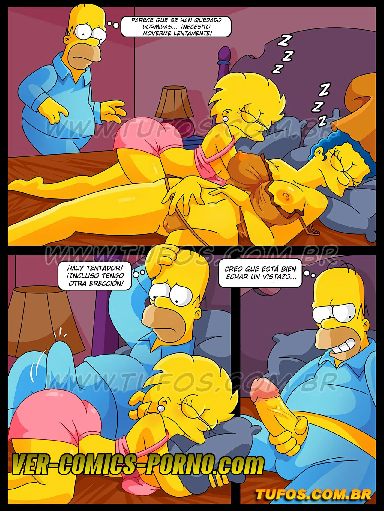 Durmiendo En La Cama De Mis Padres Los Simpsons Page 5 Comic Porn XXX