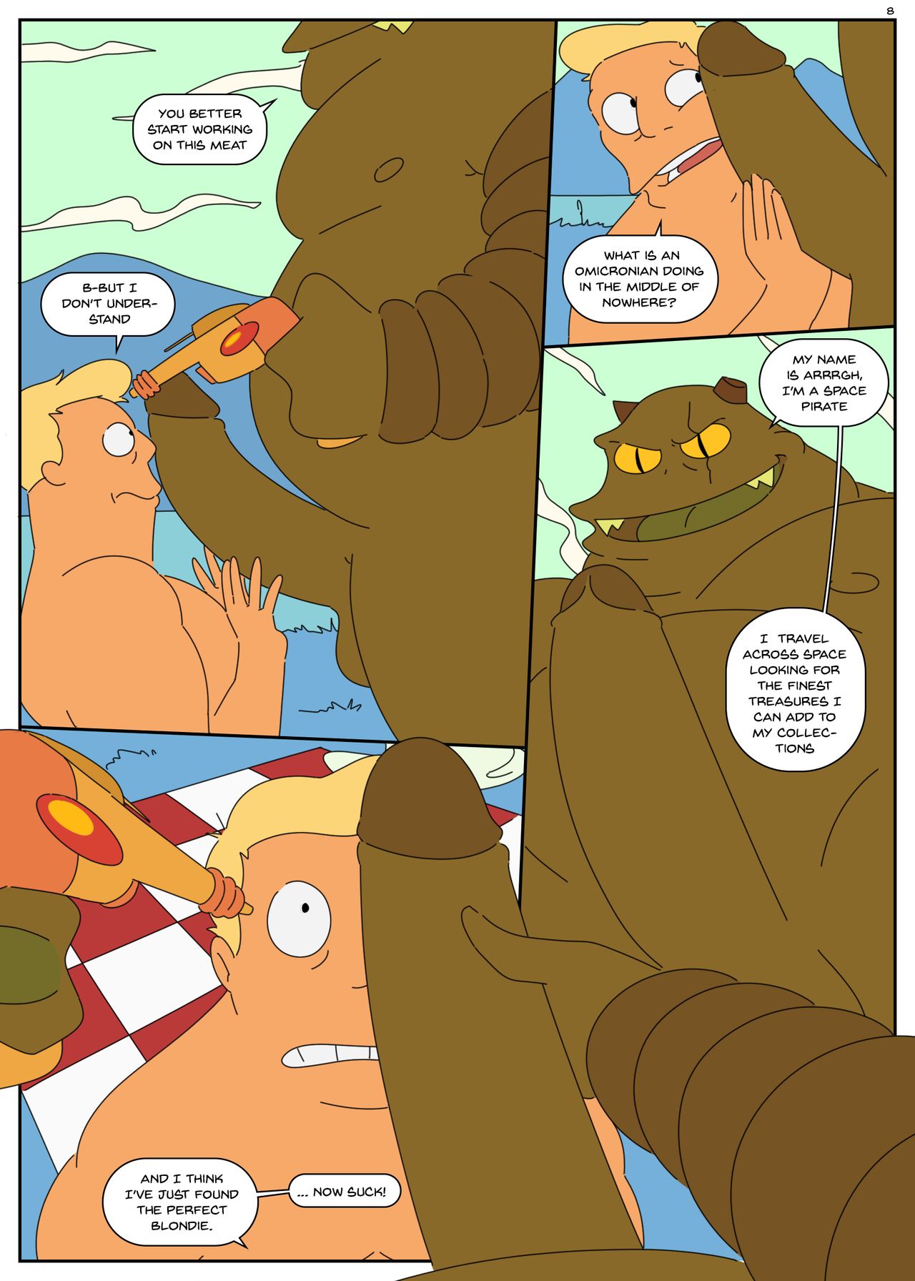 ZAPP BRANNIGAN & THE MISTERIOUS OMICRONIAN page 9 full