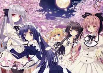 [Navel] Tsuki ni Yorisou Otome no Sahou official visual fanbook cover