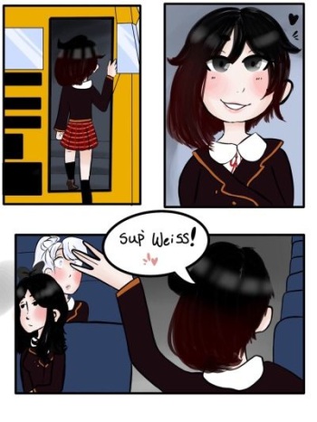 RWBY White Rose on the bus (English Script) cover