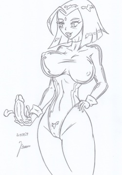 Raven_Teen Titans_ Sketches work_1
