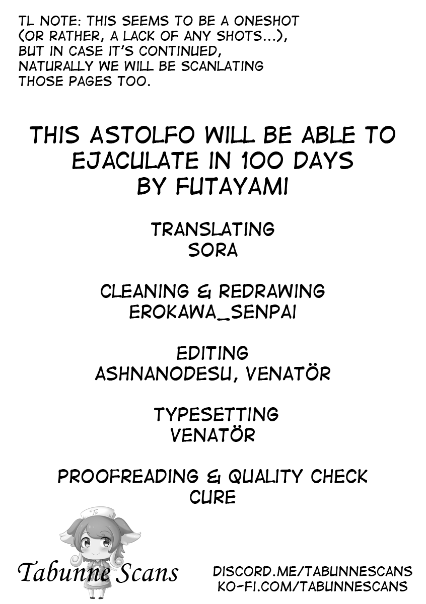 100 nichigo ni shasei dekiru Astolfo-kun | This Astolfo will be able to ejaculate in 100 days page 2 full