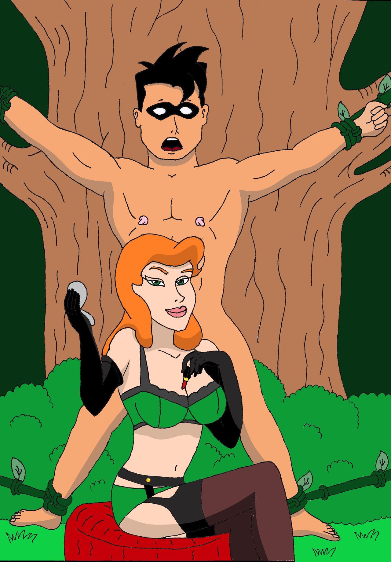 Poison Ivy & Robin: Elicitation of his Intimate Seed page 3 full