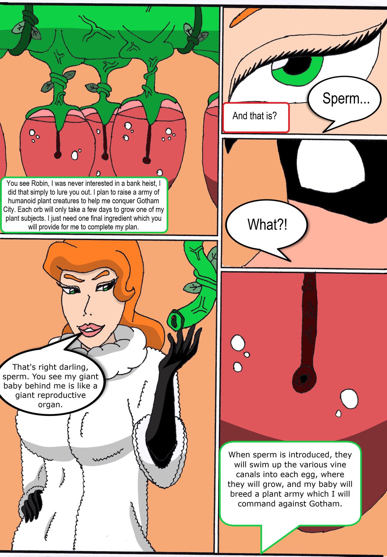 Poison Ivy & Robin: Elicitation of his Intimate Seed page 8 full