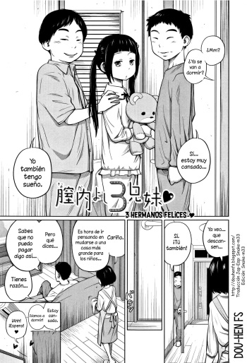 [Tsubaki Jushirou] Nakayoshi 3 Kyoudai | 3 Hermanos felices (Imouto Access) [Spanish] [Dou-Hen FS] cover