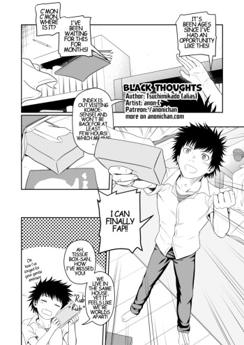 [Anon-C] Black Thoughts (Toaru Kagaku no Railgun) [English] cover