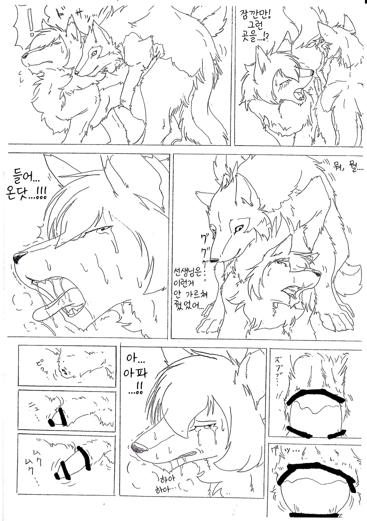 Ori Ookami Ojii-san to Ame no Koi | 우리 속 늑대 아저씨와 아메의 사랑 page 5 full