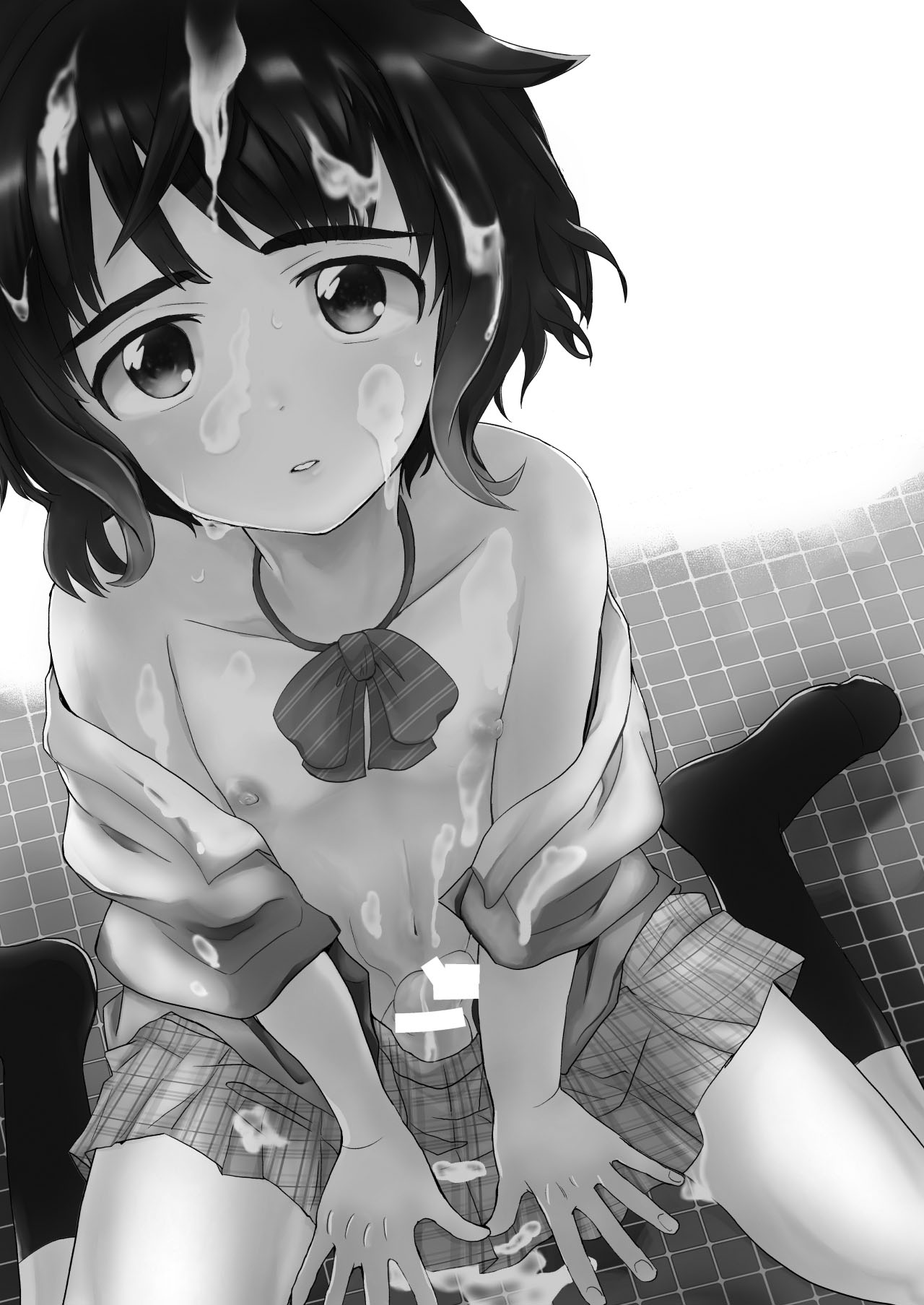 Toilet ni Ittara SeJiru Mamire no Otokonoko ga Taorete Ita no de Toriaezu Irete Mita | When I Went To The Bathroom I Found A Trap Covered In Cum On The Ground So I Thought I'd Try Fucking Him   Digit page 2 full