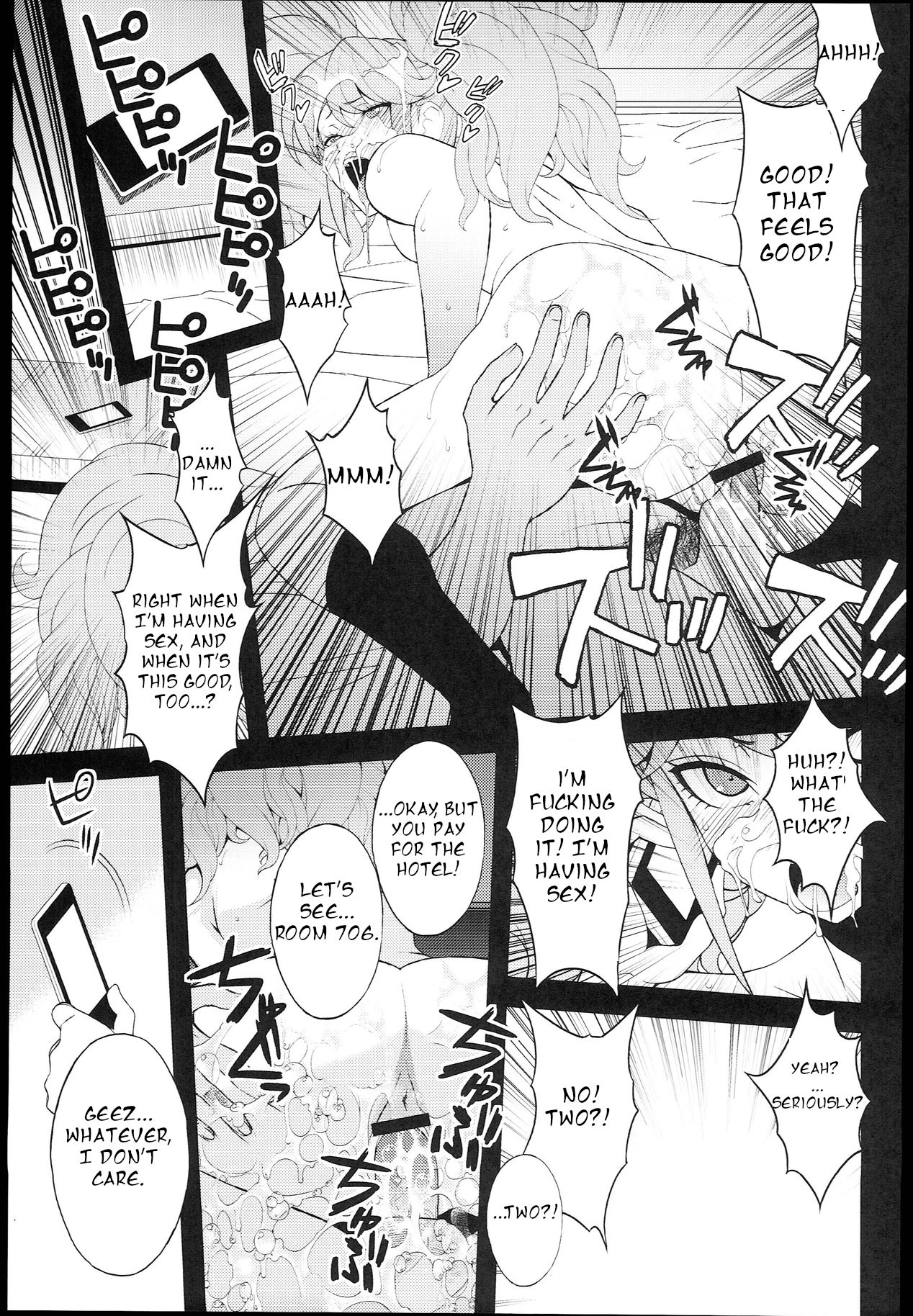 Chou Koukoukyuu Chinpo Izonshou Enkou Bitch Enoshima Junko | Super High School Level Penis Addiction Enoshima Junko page 8 full