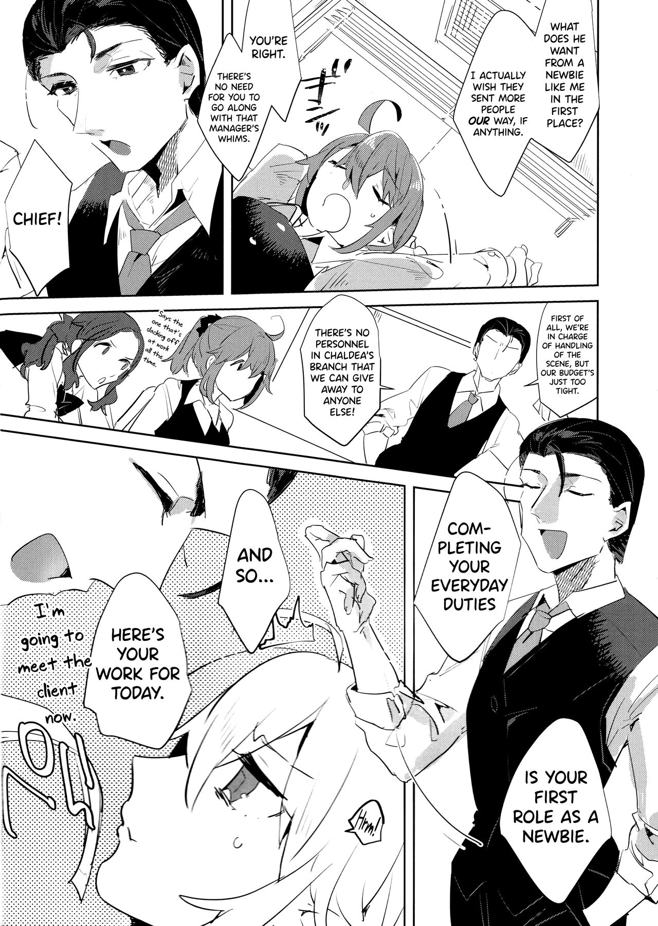 Fujimaru Ritsuka wa SuperDarli Shachou Nanka ni Makenai!! | Fujimaru Ritsuka won't Lose to some Super-Darling Manager!! page 3 full