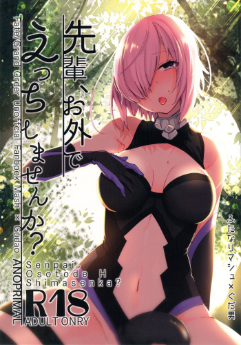 (C93) [Anoprimal (Anoshabu)] Senpai, Osoto de H Shimasenka? (Fate/Grand Order) [English] {Hennojin} cover