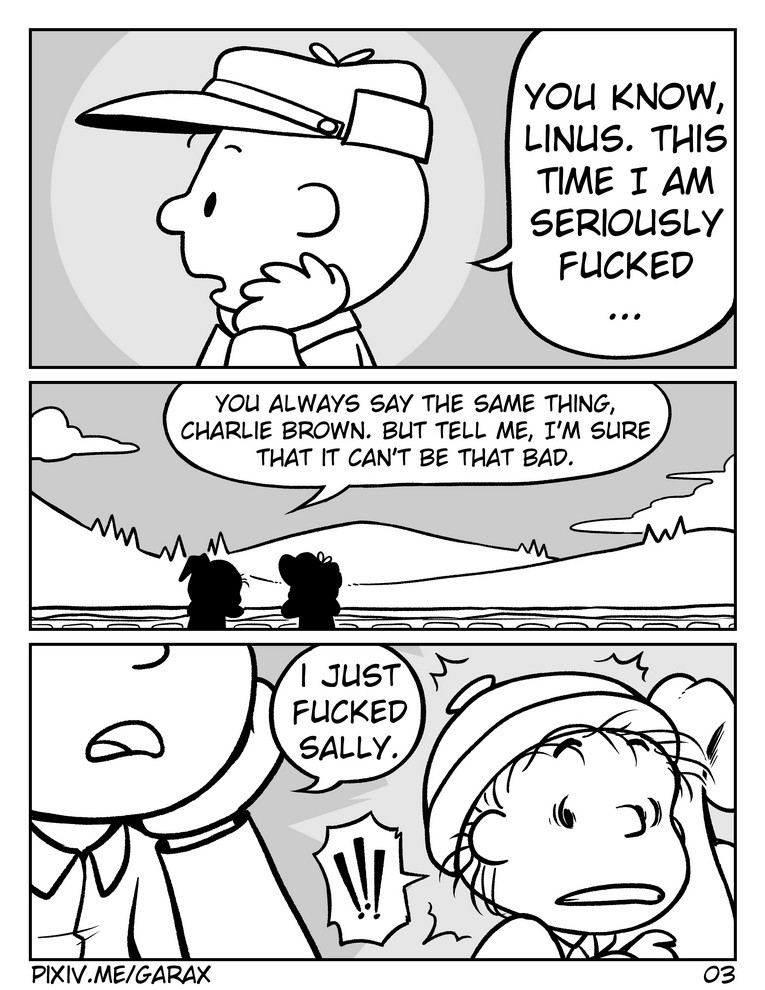 You are a  Fucker, Charlie Brown page 4 full