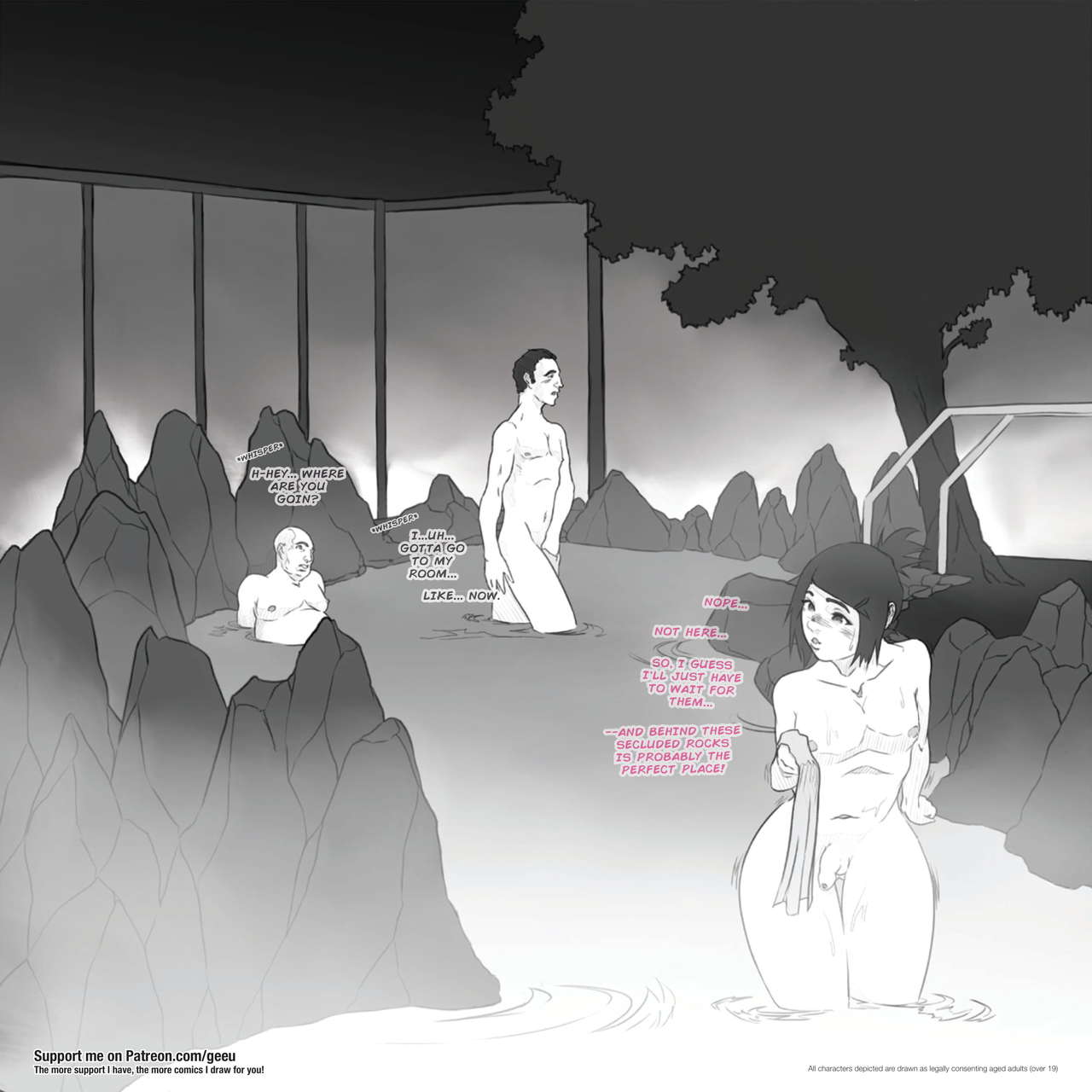 Yuki's Onsen 3Some page 8 full