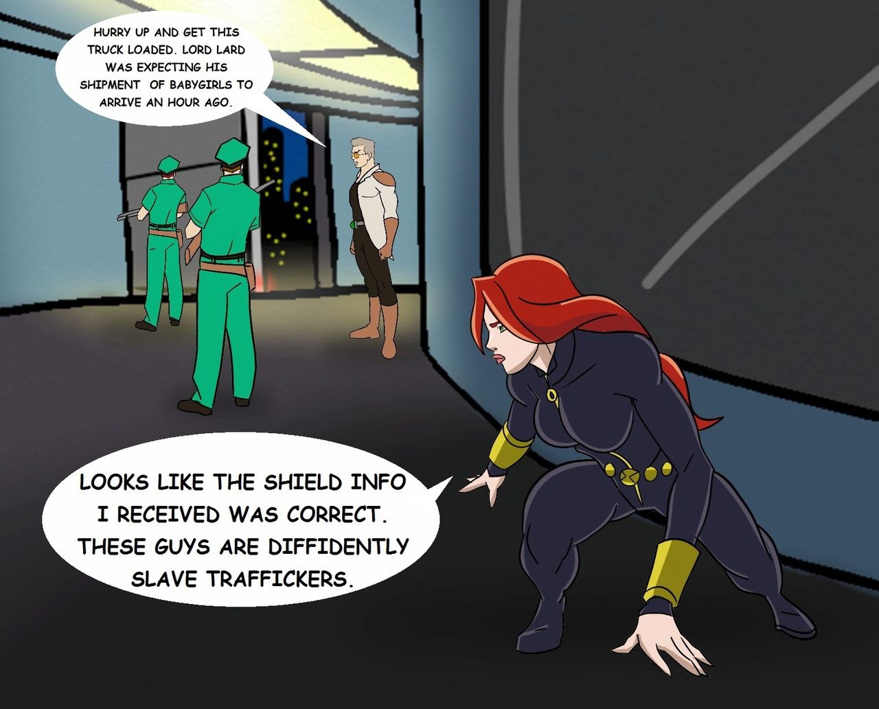 Baby Play Black Widow page 1 full