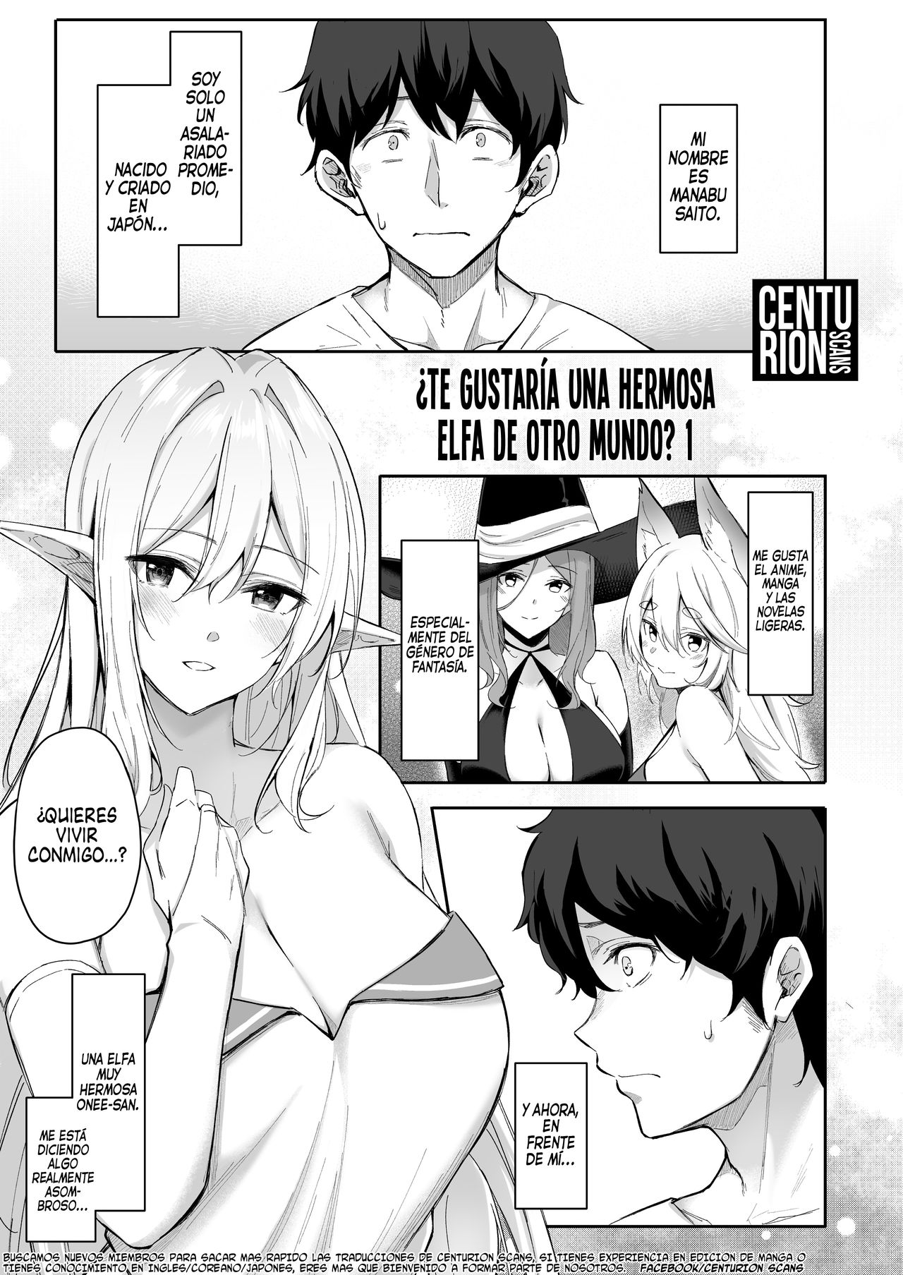 Isekai Shoukan - Elf na Onee-san wa Suki desu ka? | ¿Te gustaría una  hermosa elfa de otro mundo? 1 - Page 2 - Comic Porn XXX