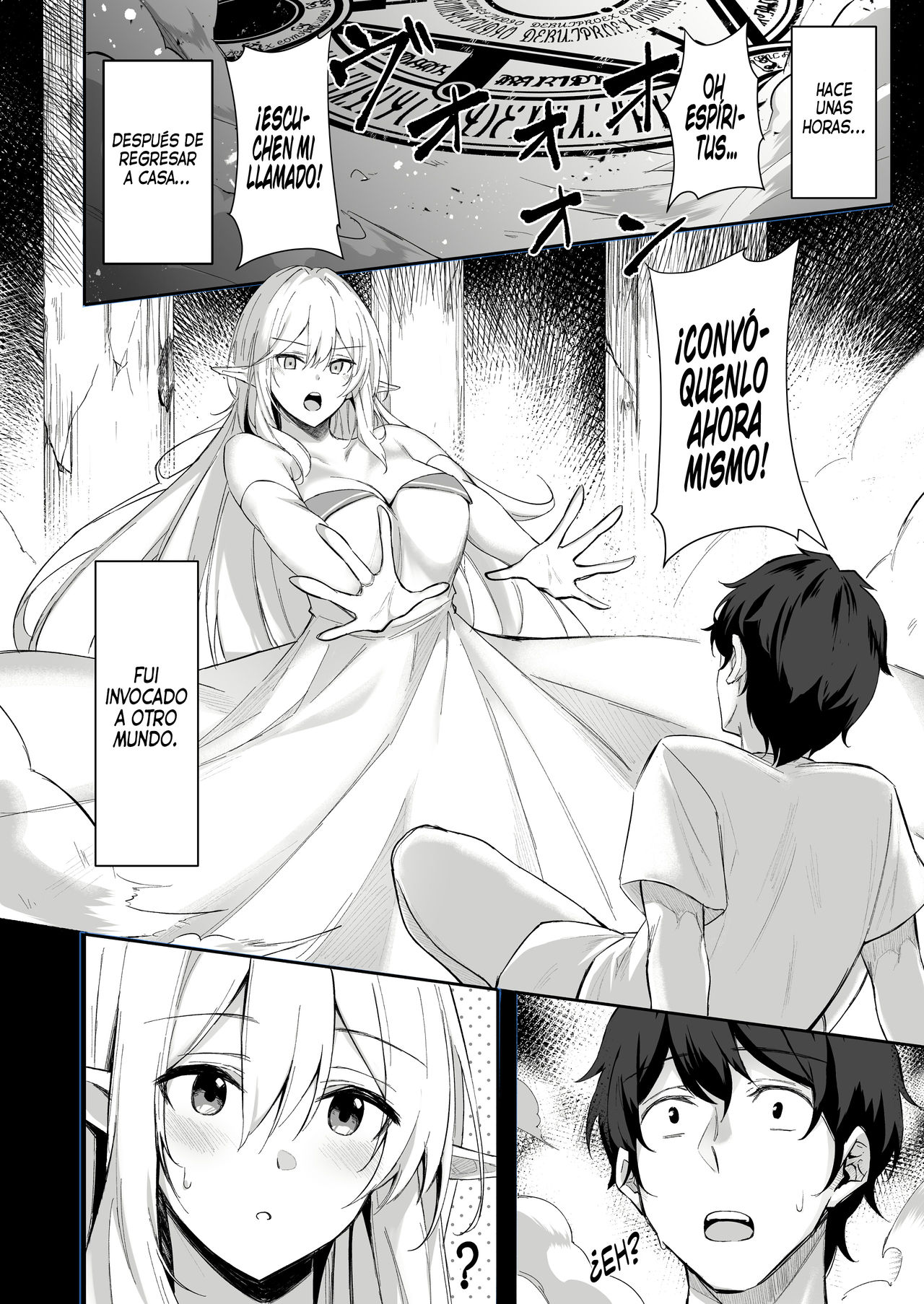 Isekai Shoukan - Elf na Onee-san wa Suki desu ka? | ¿Te gustaría una hermosa elfa de otro mundo? 1 page 3 full