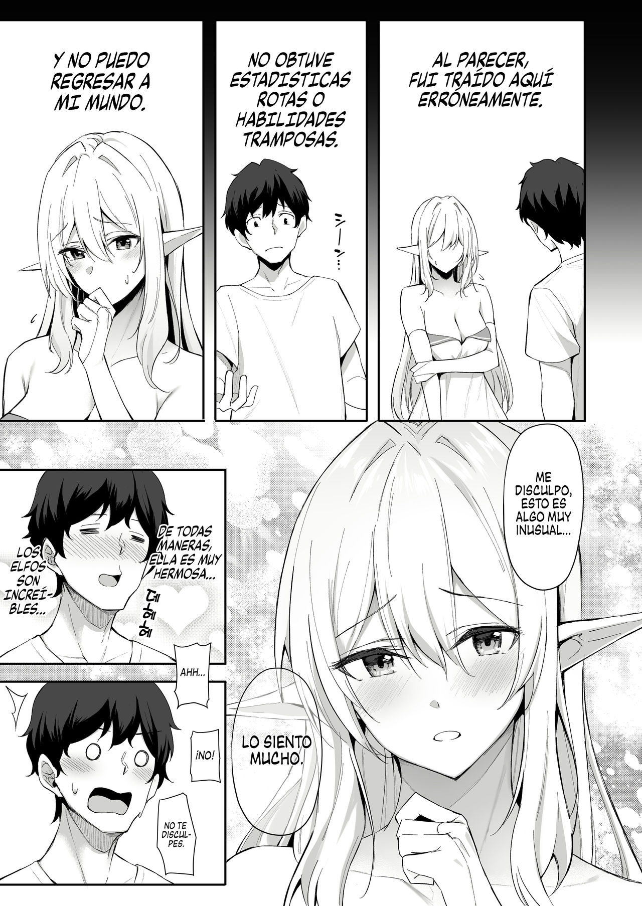 Isekai Shoukan - Elf na Onee-san wa Suki desu ka? | ¿Te gustaría una hermosa elfa de otro mundo? 1 page 4 full