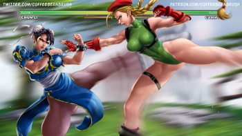 chun li x cammy by coffeebeanbrush cover