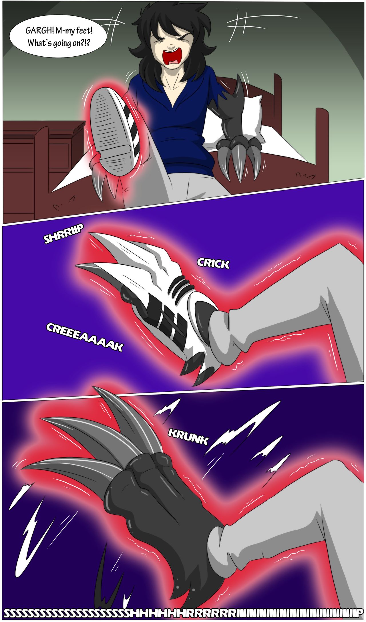 TFSubmissions - Black Dragon Treasure Transformation/Gender Bender Comic page 8 full