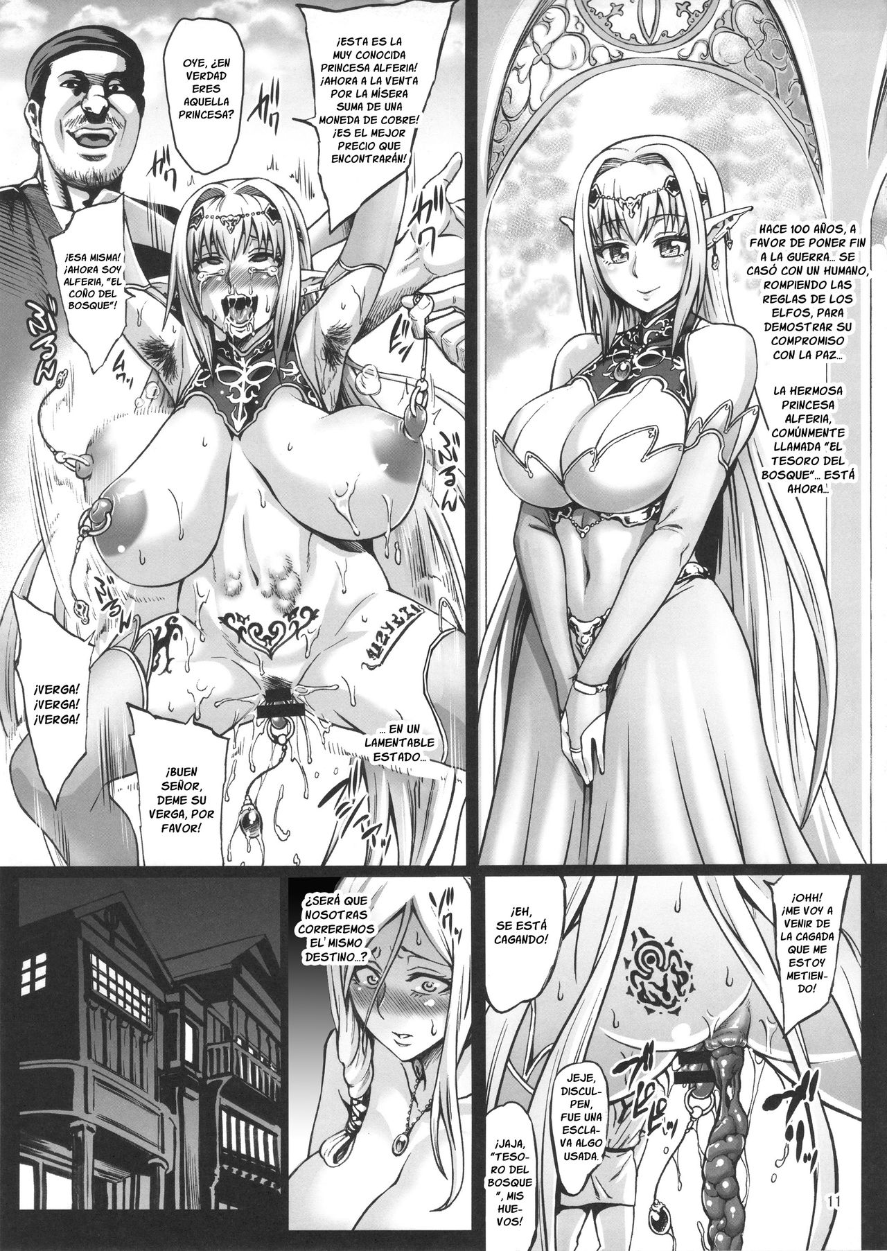Houjou no Reizoku Elf | Fertile Slave Elves page 12 full