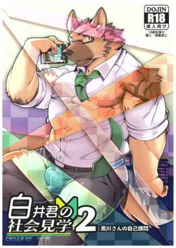 (Kemoket 8) [Dabo (Syukouakanaru)] Shiroi-kun no Shakai Kengaku 2 | Shiroi's Public Investigation 2 [English] cover