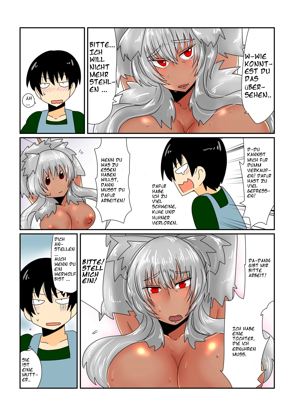 Game Over -Kasshoku Jinrou  Hen- | Game Over -Braune Mutter Wolf Edition page 2 full