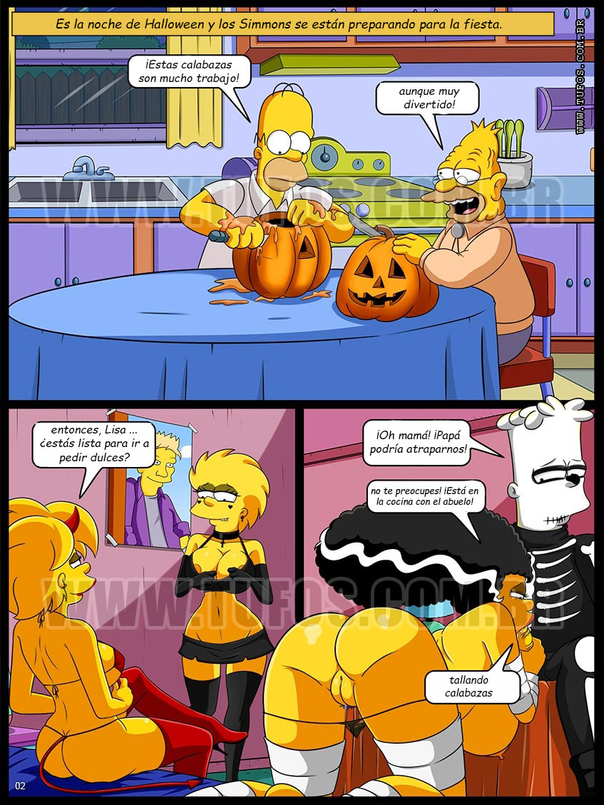 The simpsons halloween night porn comic