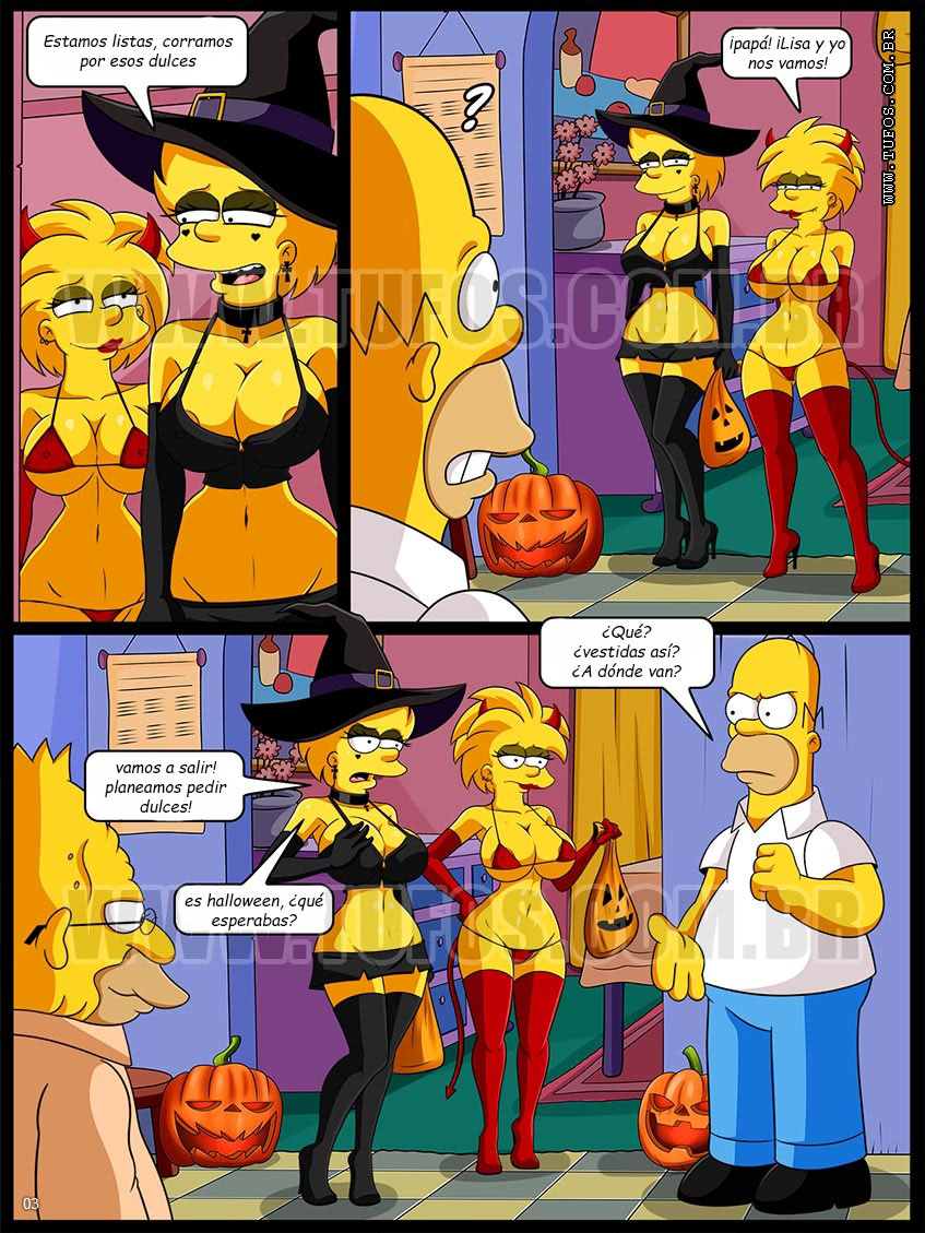 The Simpsons - Halloween Night - Page 3 - Comic Porn XXX