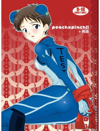 (ange RiRin) [Lovcis (Mihane Rio)] peach x pinch!! + Sairoku (Neon Genesis Evangelion) [Sample] cover