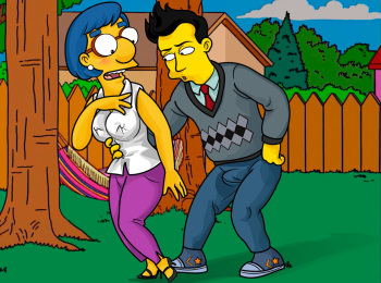 The Simpsons - [XL-Toons] - Milhouse’s Mom Has Sex With A Younger Man cover