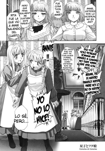 [SASAYUKi] Futago to Futago - Twins and Twins | Futago to Futago - Gemelas & Gemelas (Kairaku no Shiro to Kuro) [Spanish] [kalock] cover