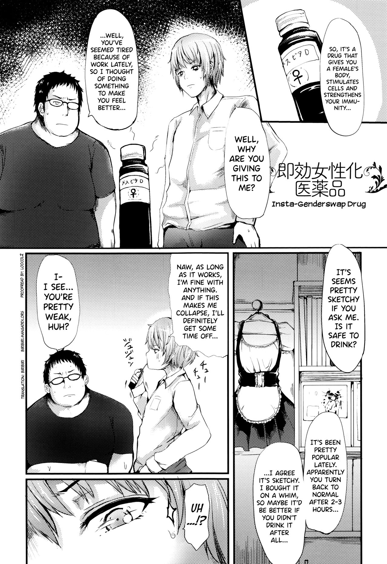 Sokkou Joseika Iyakuhin | Insta-Genderswap Drug page 1 full