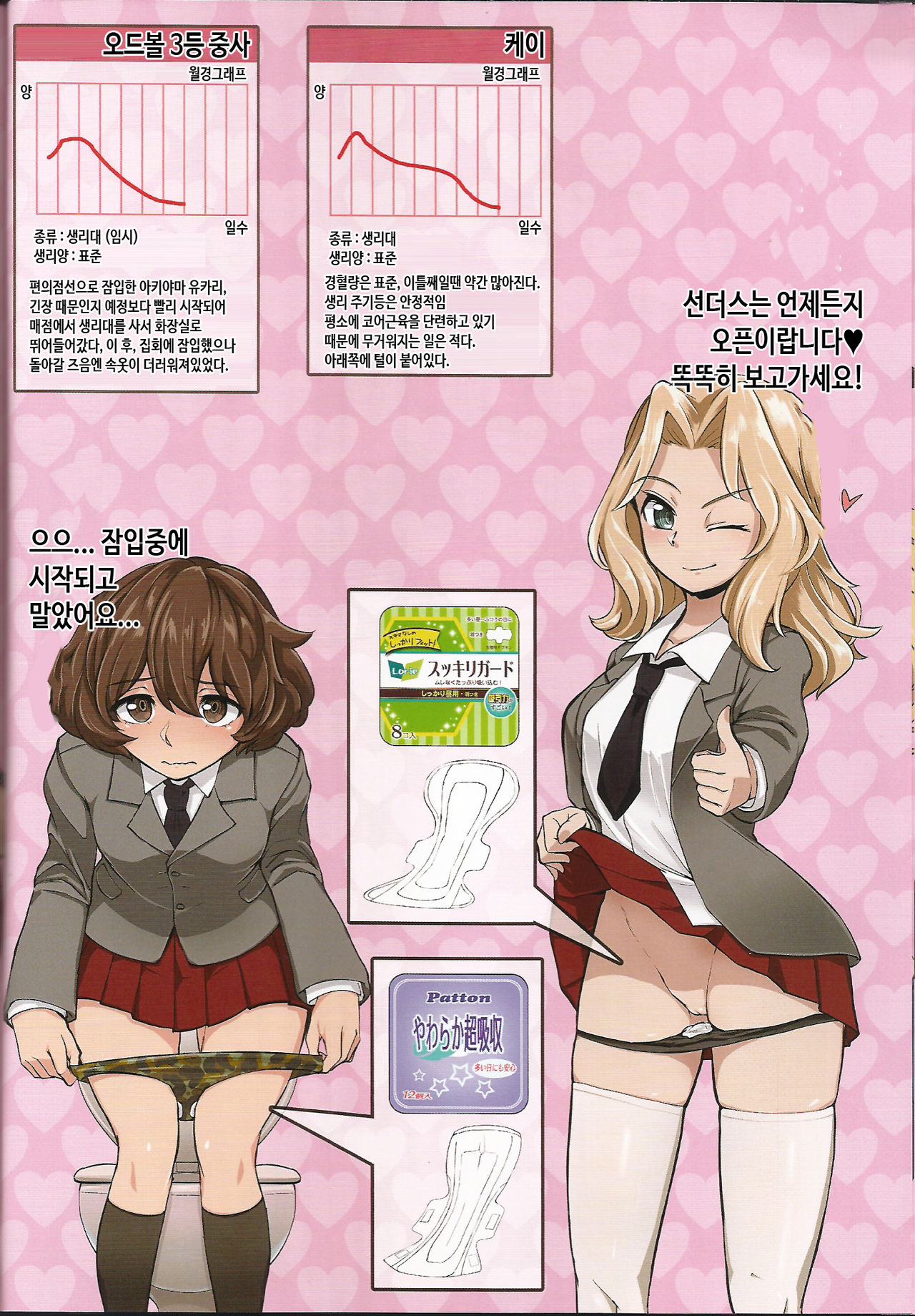 Senshadou Joshi Seiri Youhin Nukiuchi Kensa Goudou Zenkoku Taikai Hen | 전차도 소녀 생리용품 불시검사 합동 전국대회편 page 11 full