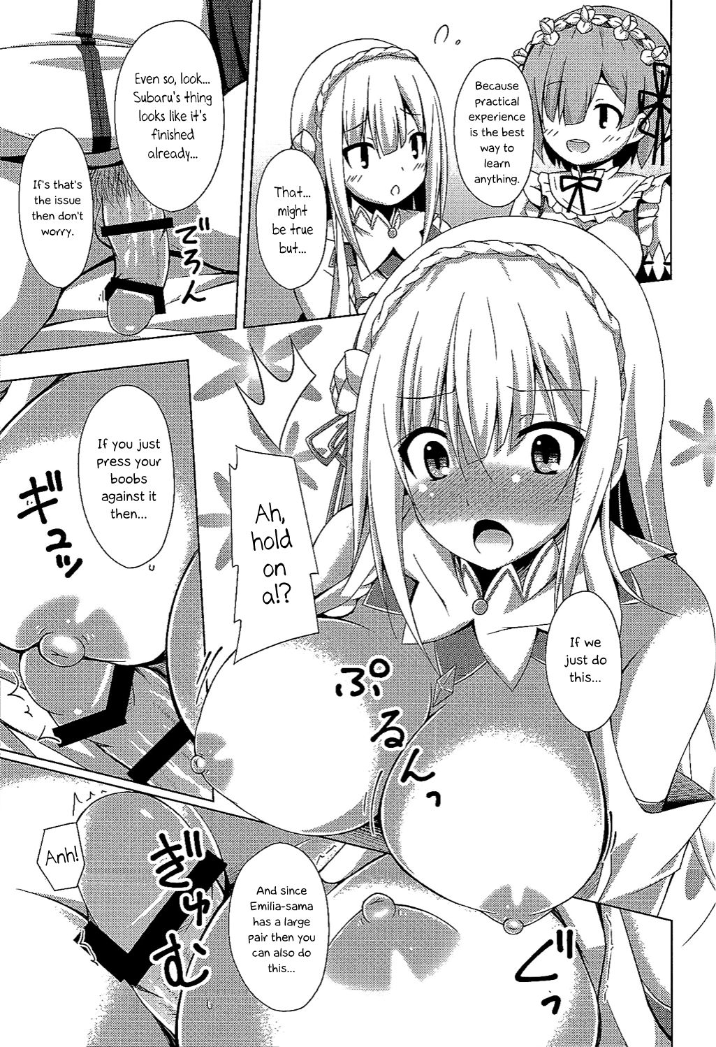 Oshiete Rem Sensei - Emilia-tan to Manabu Hajimete no SEX | Teach me, Rem-sensei! An introduction to sex with Emilia-tan page 12 full
