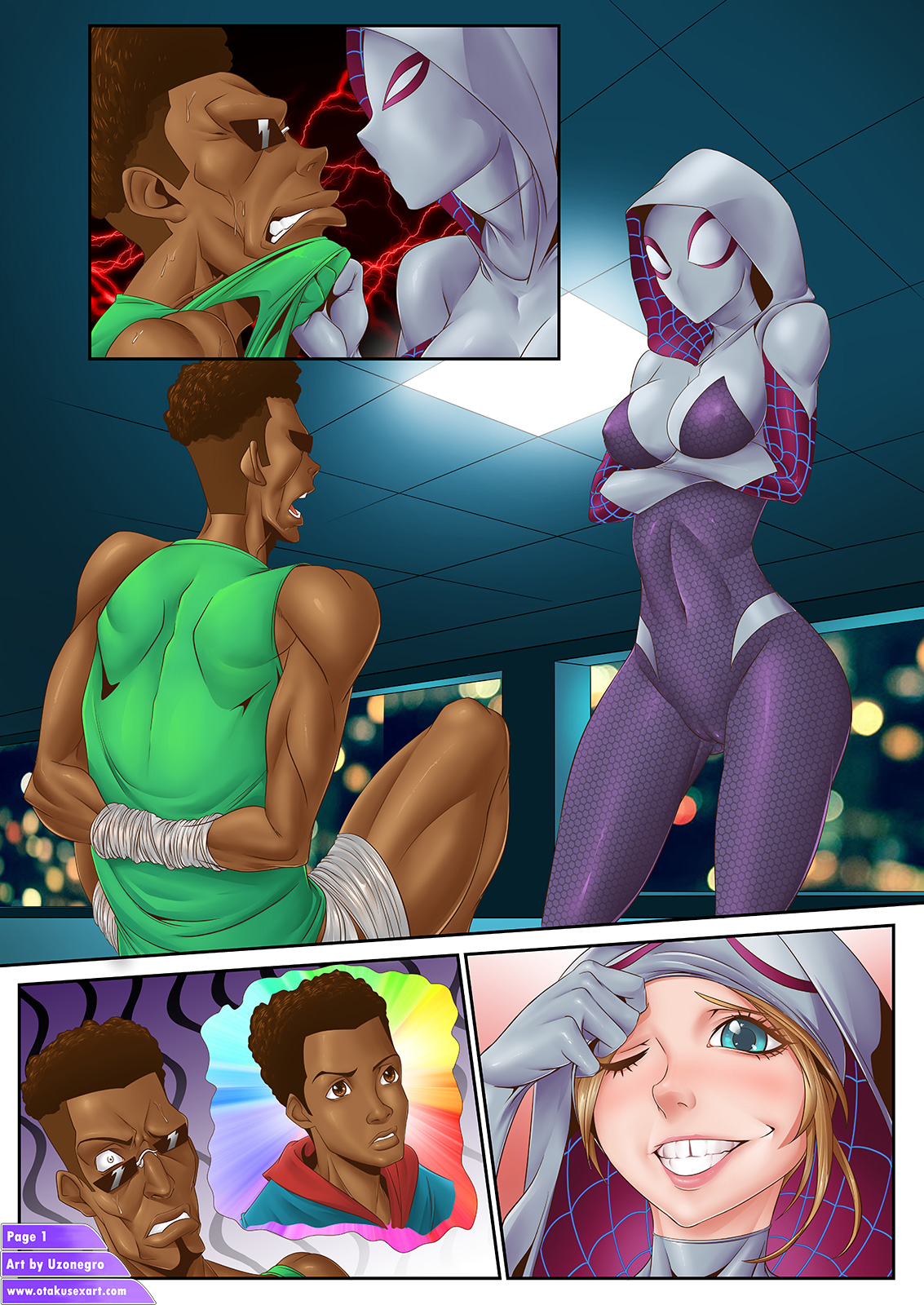 Gwen Stacy's Amazing Footjob Fucktime page 12 full