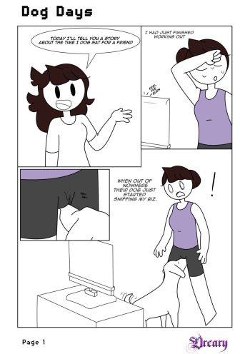 (Dreary) Dog Days comic + Double Dog Dare (Jaiden Animations) cover