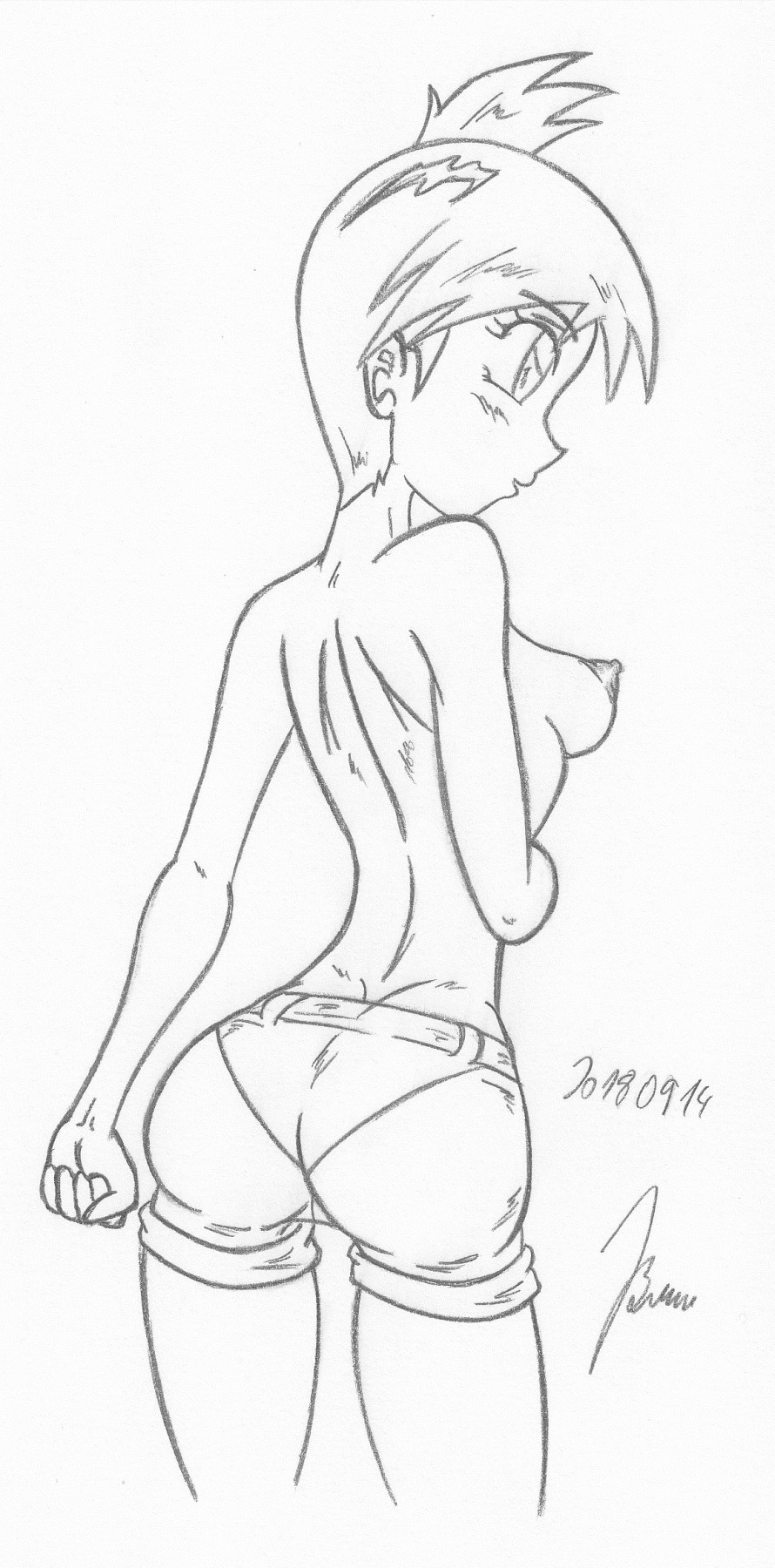 Misty _  pokemon _ Sketches work_6 page 9 full