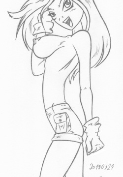 Terra_Teen Titans_Sketches work_1