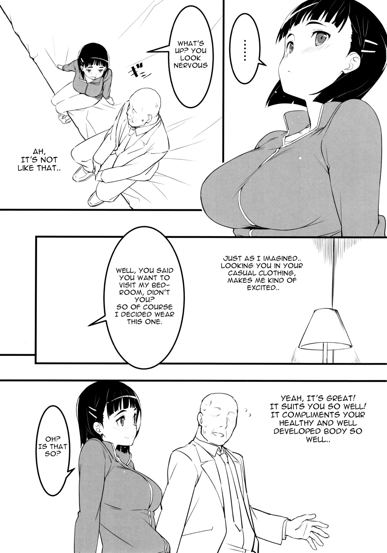 Oji-san's visit to Suguha's bedroom page 4 full
