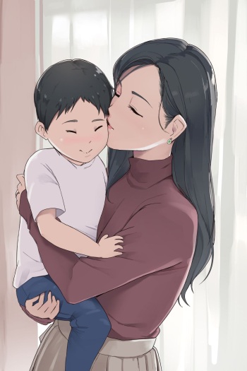 [Wakamatsu] Haha no Kao to Onna no Kao o Tsukaiwakeru Mama no Ohanashi | 엄마의 얼굴과 여자의 얼굴을 구별해서 사용하는 엄마의 이야기 [Korean] cover