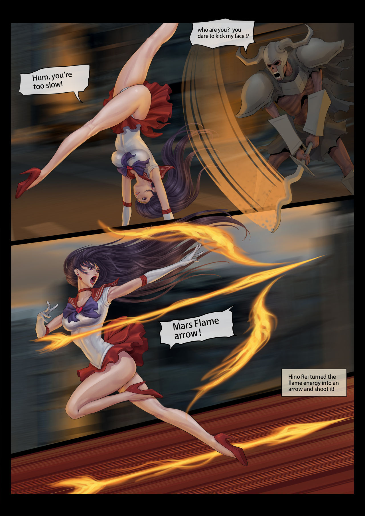 Sailor Mars feather fanbox page 3 full