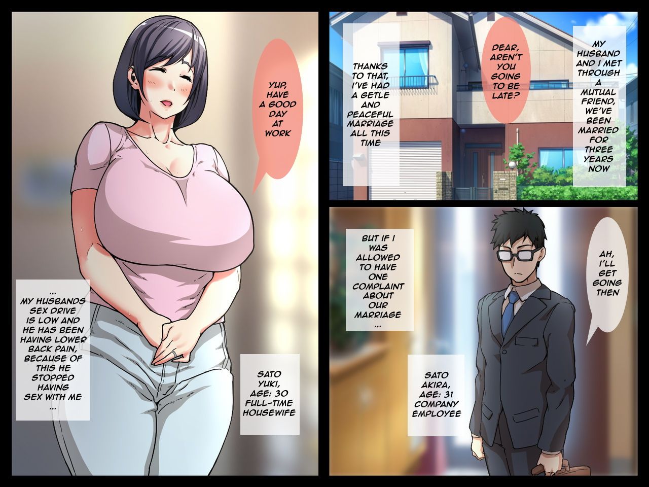 Hakujin Ryuugakusei ni Netorareru Hitozuma ~Zenpen~ | Wife NTR'd by a White Exchange Student Part 1 page 2 full