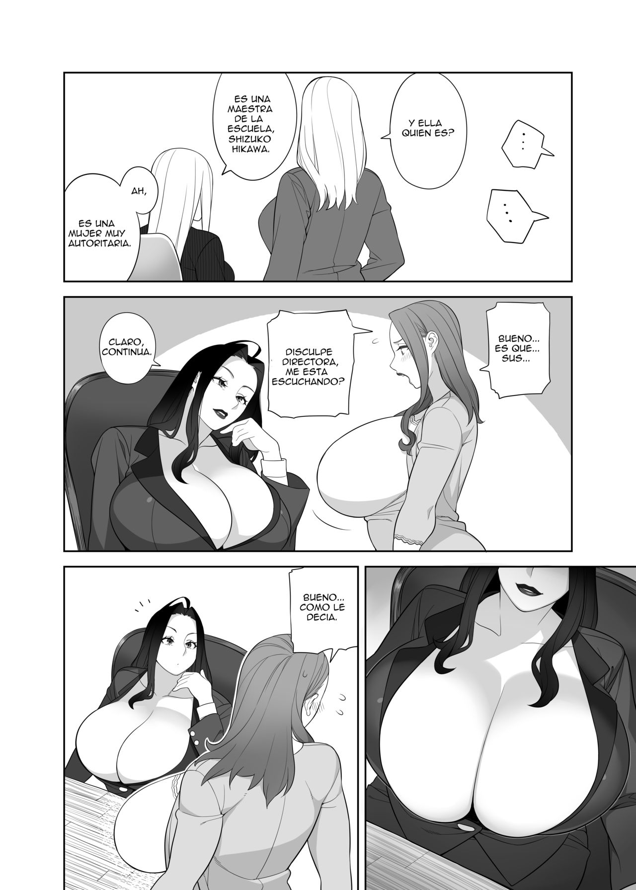 Bakunyuu Mama wa Gakuenchou no Onna! | Meeting with Director page 3 full