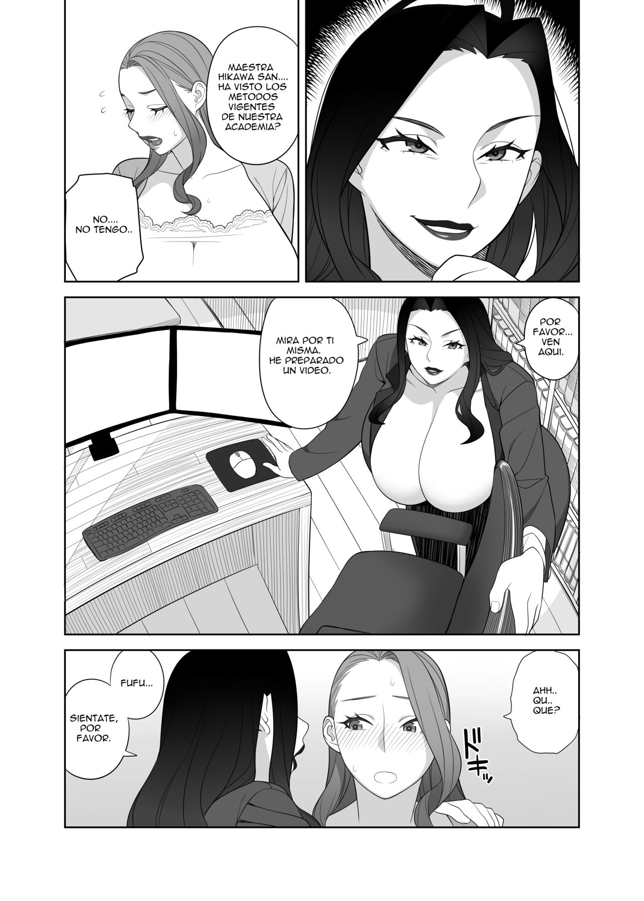 Bakunyuu Mama wa Gakuenchou no Onna! | Meeting with Director page 4 full
