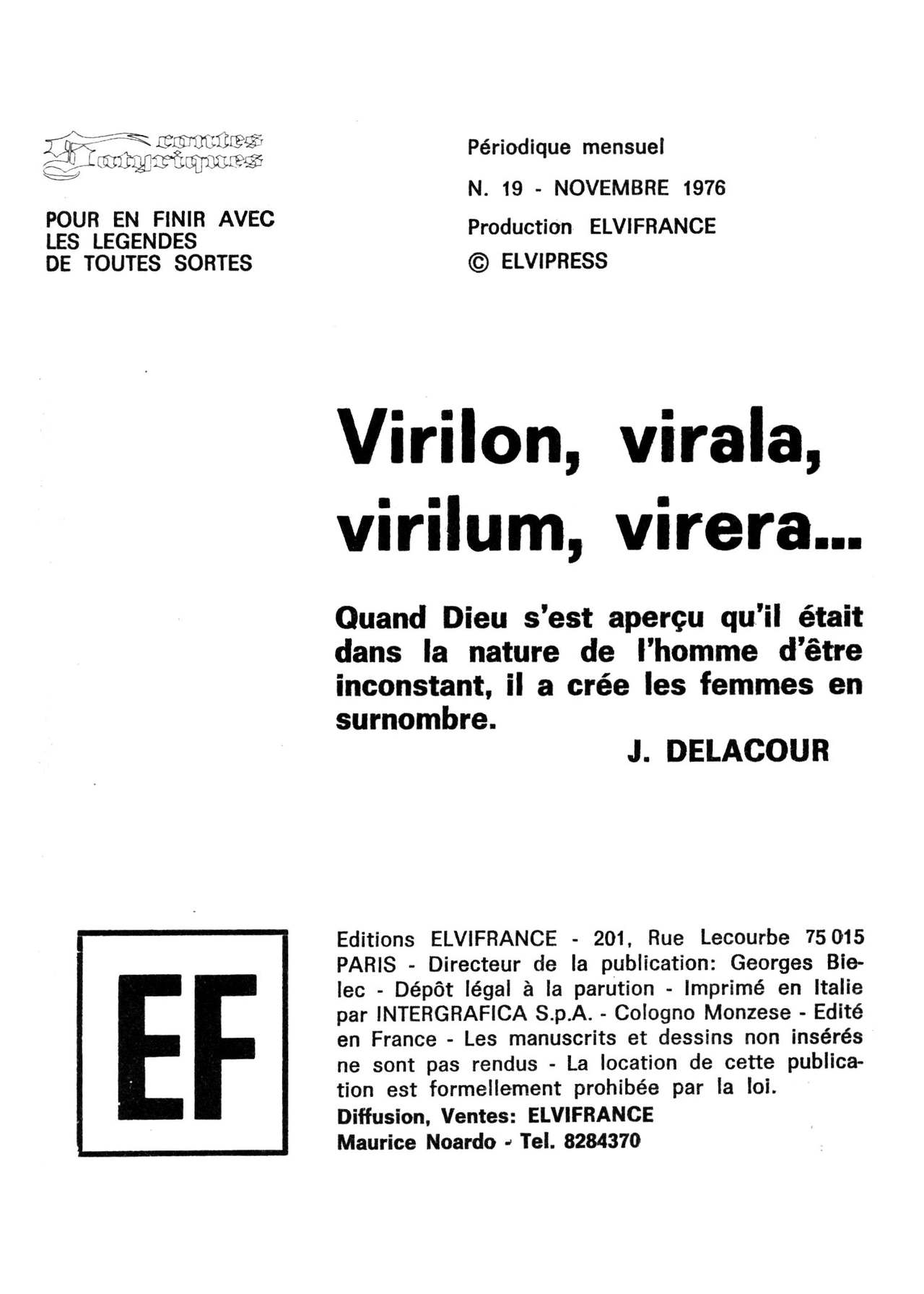 Elvifrance - Contes satyriques - 019 - Virilon, virala, virilum, vivera... page 3 full
