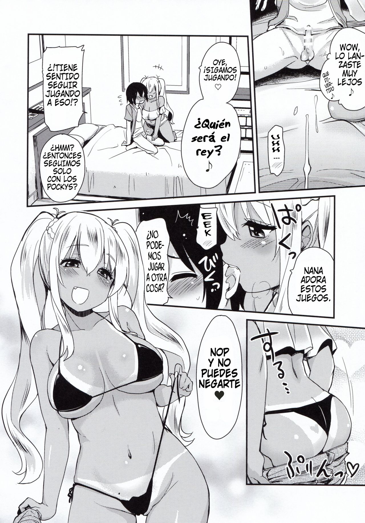 Kasshoku JK Onee-san to Futari de Ou-sama Game | Jugando al Rey Dice con una JK Onee-san Bronceada page 12 full