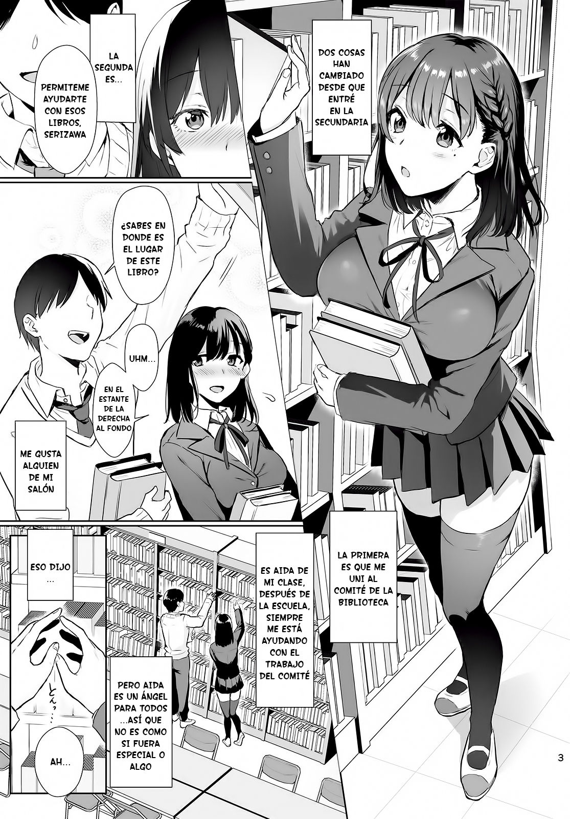 Toshoshitsu no Kanojo ~Seiso na Kimi ga Ochiru made~ page 2 full