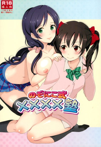 (Bokura no Love Live! 2) [Yumemiru Ichigo-chan (Gyoniku Sausage Funsai Gyokurocha)] NozoNicoshiki xxxx-Juku | NozoNico Style XXXX Study (Love Live!) [English] [/u/ scanlations] cover