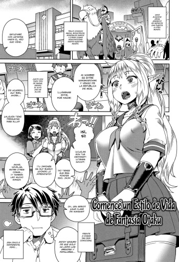 [Kousuke] Fantasy Otakatsu Hajimemashita | Comencé un Estilo de Fantasía Otaku (Fushigi Fushidara) [Spanish] [Shirosaki Scans] cover