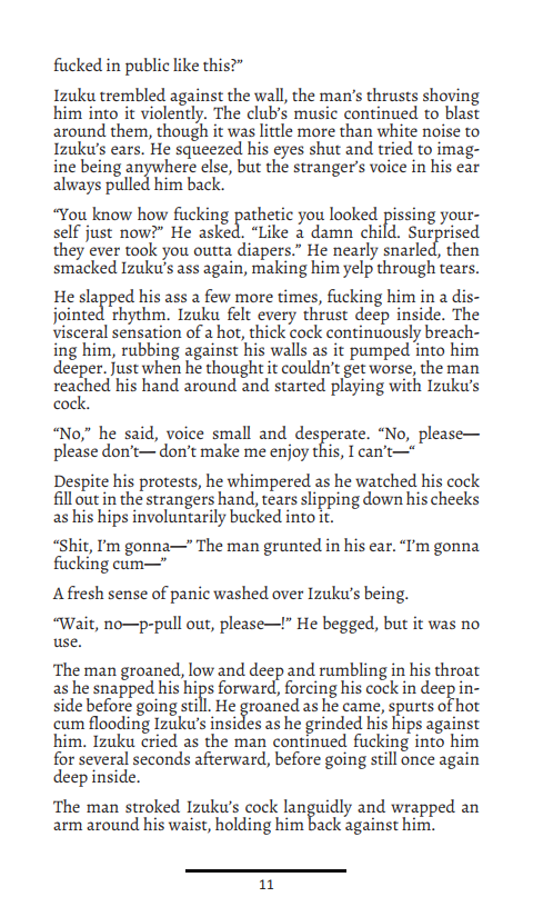 Debauched Deku Black Whip: A Midoriya "Deku" Izuku R18 Hard Kinks Fanzine page 11 full